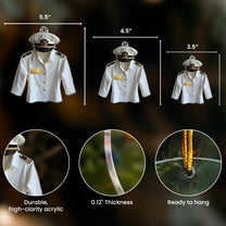 Pilot Uniform Aviation Gift 2D Flat - Acrylic Ornament