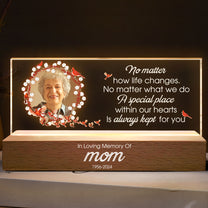 Place Within Our Hearts Is Always Kept For You - Personalized Photo LED Night Light