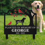 Planted In Loving Memory Of Sympathy Pet Gift - Personalized Metal Garden Stake