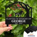 Planted In Loving Memory Of Sympathy Pet Gift - Personalized Metal Garden Stake