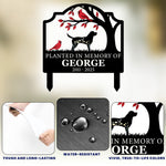 Planted In Loving Memory Of Sympathy Pet Gift - Personalized Metal Garden Stake