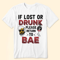 Please Return To Bae - Personalized Matching Couple Shirts