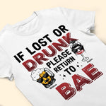 Please Return To Bae - Personalized Matching Couple Shirts