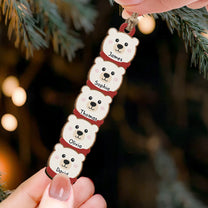 Polar Bear Family Personalized Christmas Gift - Personalized Family Ornament