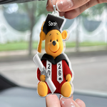 Pooh Bear Graduation Gift - Personalized Rear View Mirror Accessory