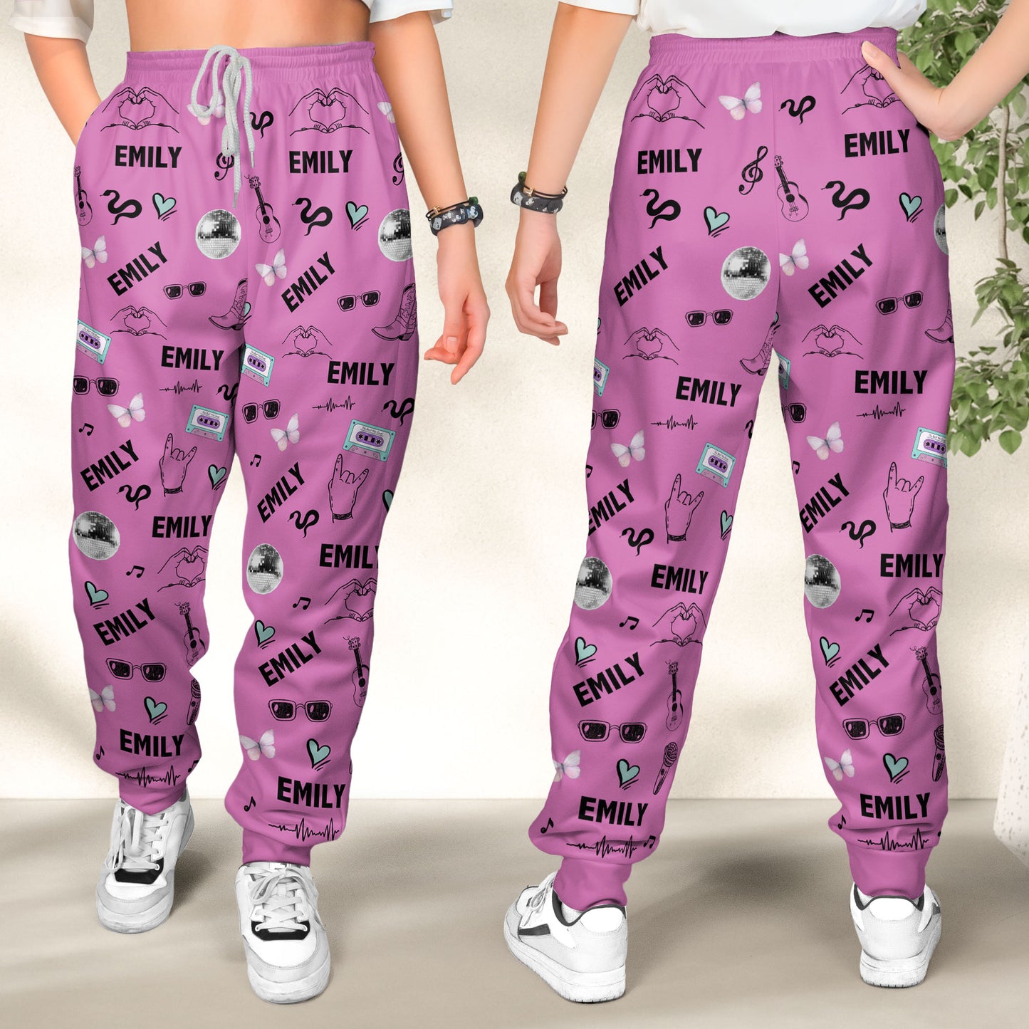 Pop Star Custom Name - Personalized Sweatpants