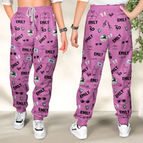 Pop Star Custom Name - Personalized Sweatpants