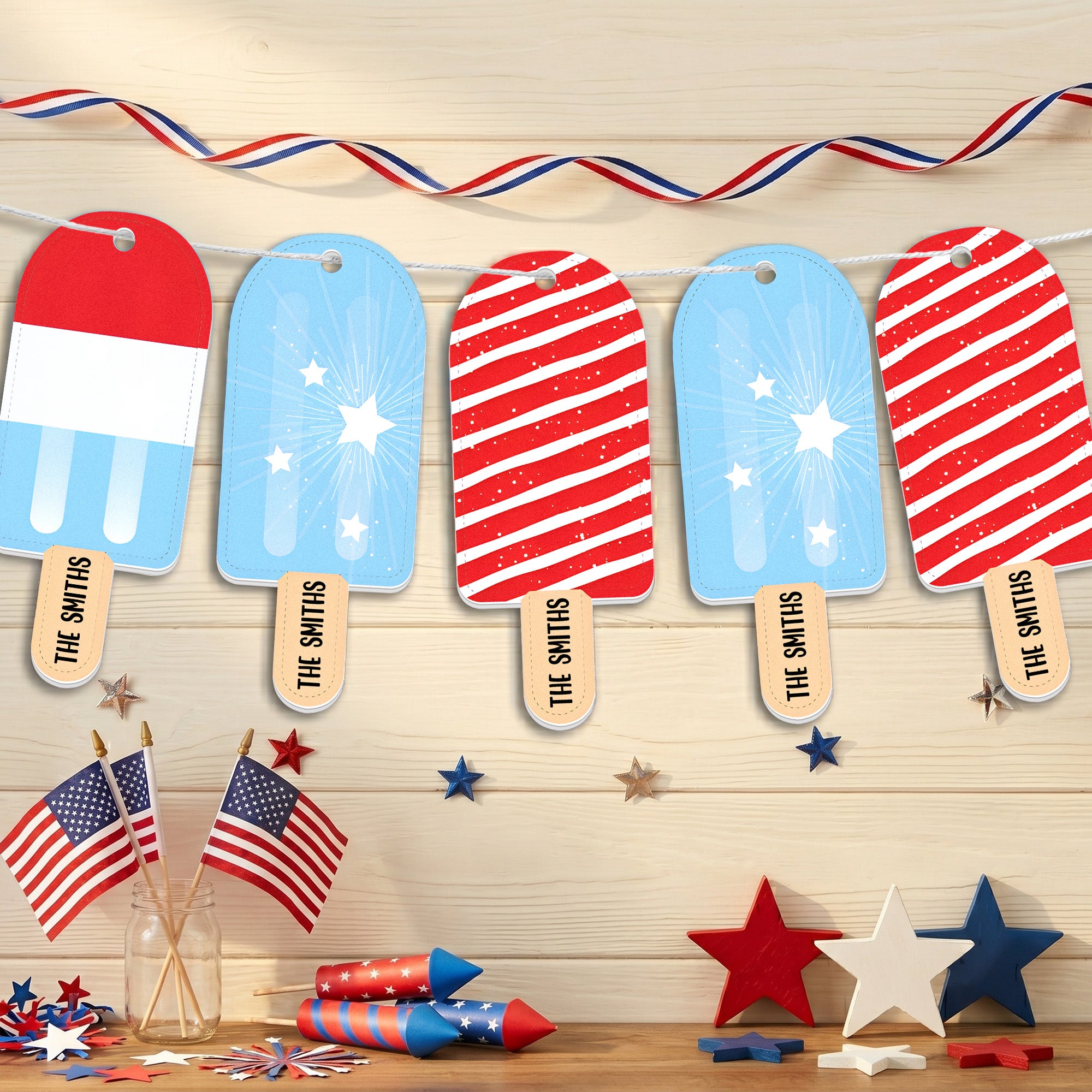 Popsicle-4Th-Of-July-Personalized-Garland-Banner-2