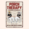 Porch Therapy - Personalized Metal Sign