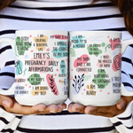 Pregnancy Daily Affirmations Gift For New Mom - Personalized Mug