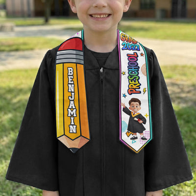 Preschool Kindergarten Graduation - Personalized Graduation Stole