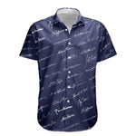 Presidential Signature Pattern - Personalized Hawaiian Shirt