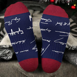 Presidential-Signature-Pattern-Personalized-Socks-3