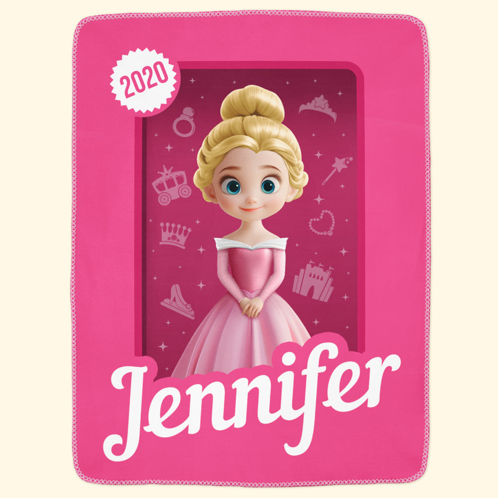 Princess Toy Box - Gift For Daughter - Personalized Blanket