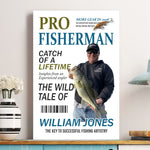 Pro Fisherman More Gear Newspaper Style - Personalized Poster