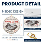 First Christmas Mommy & Daddy - Personalized Ceramic Photo Ornament