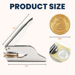 From The Library - Personalized Book Embosser Stamp