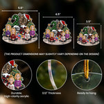 Family Sitting 2026 Cartoon Version - Personalized Acrylic Ornament