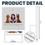 A Girl And Her Dogs - New Cartoon Pet - Personalized Rear View Mirror Accessory