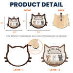 Drive Safe Human Servant - Personalized Wooden Car Visor Clip