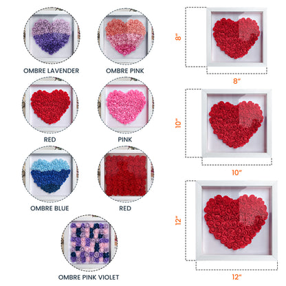 Mom Gift We Love You - Personalized Flower Shadow Box - Gift For Mom