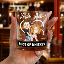 Promise To Always Be By Your Side - New Version - Personalized Whiskey Glass