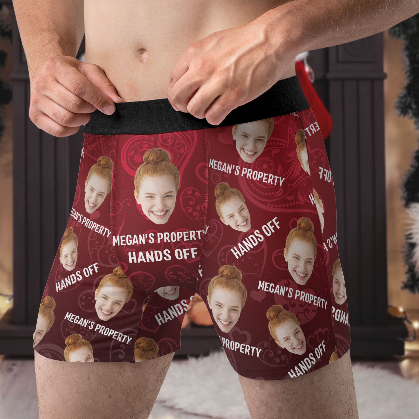 Custom Underwear Personalized Men Boyfriend Husband Boxer Briefs with Photo  Face