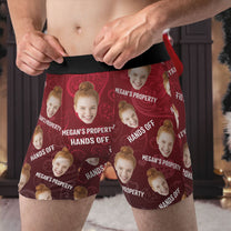 Keep Yours Hands off My Drawers Bloody Handprint Boxer Briefs 