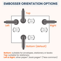 Property Of - Personalized Book Embosser Stamp