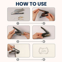 Property Of - Personalized Book Embosser Stamp