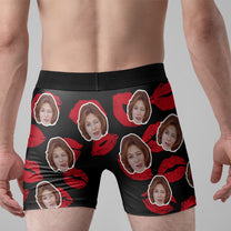 Property Of Wife, Girlfriend Valentine's Day Anniversary Gift For Husband, Boyfriend- Personalized Photo Men's Boxer Brief