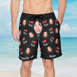 Property Of Wife - Personalized Photo Men's Beach Shorts