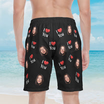 Property Of Wife - Personalized Photo Beach Shorts