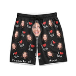 Property Of Wife - Personalized Photo Men's Beach Shorts
