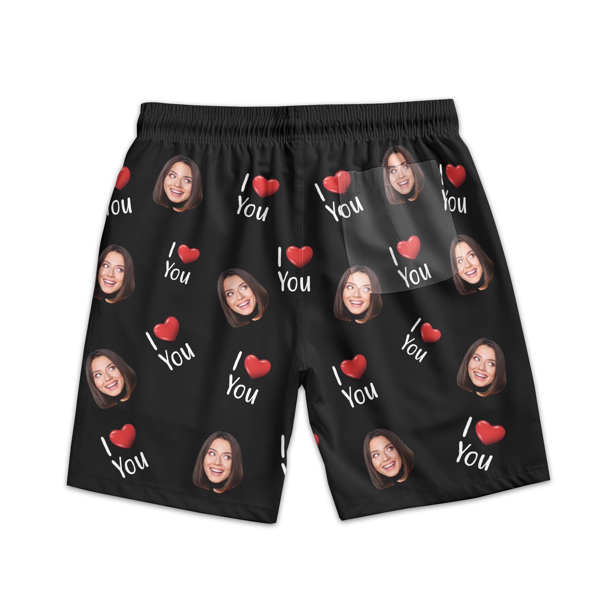 Property Of Wife - Personalized Photo Men's Beach Shorts