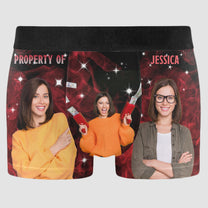 Property Of Wife - Personalized Photo Men's Boxer Briefs