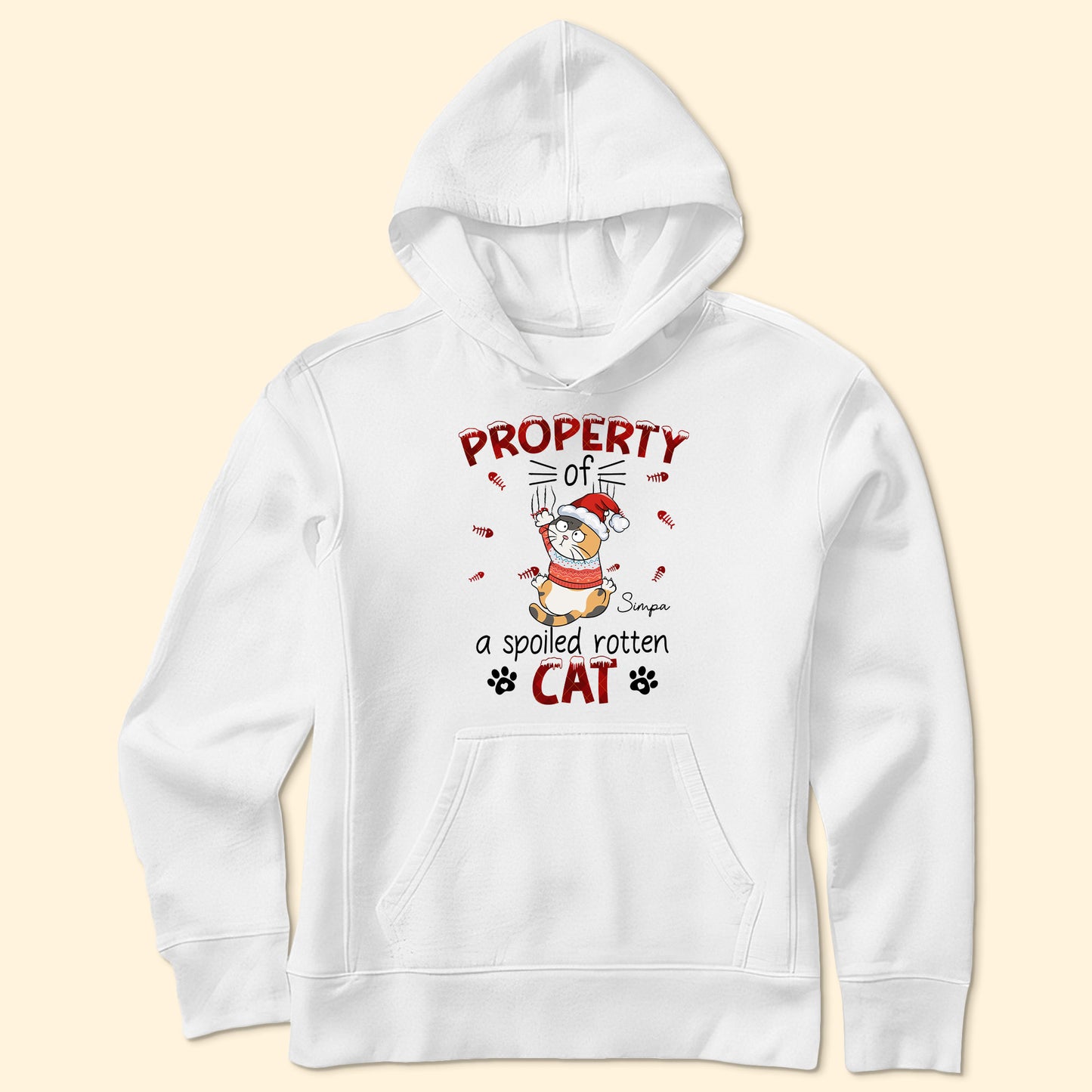 Property Of A Spoiled Rotten Cat - Personalized Shirt