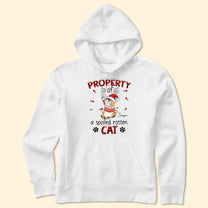 Property Of A Spoiled Rotten Cat - Personalized Shirt