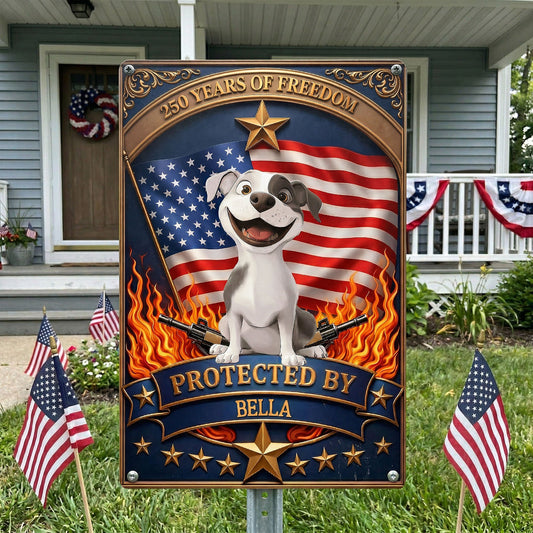 Protected_By_Personalized_Metal_Sign_1