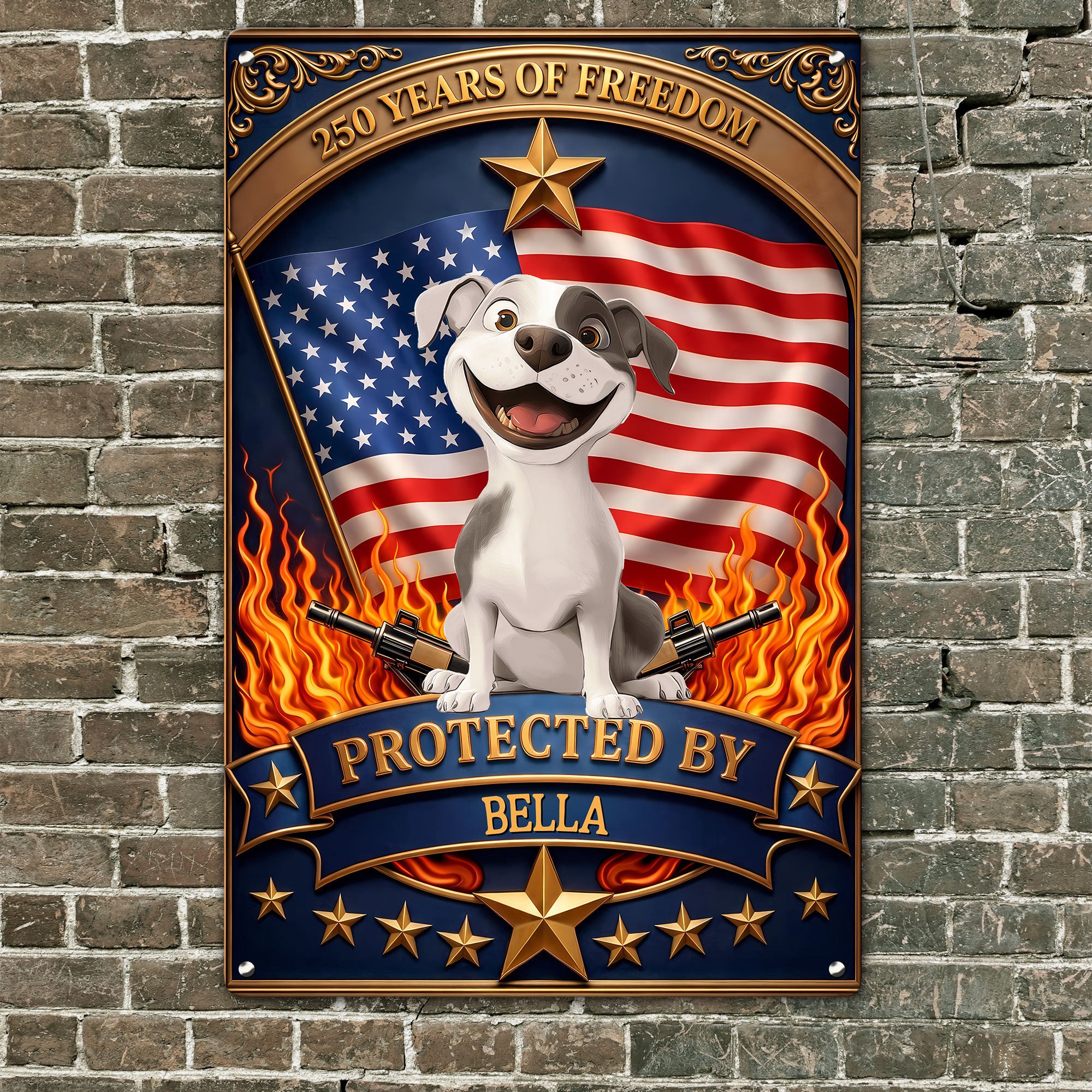 Protected_By_Personalized_Metal_Sign_2