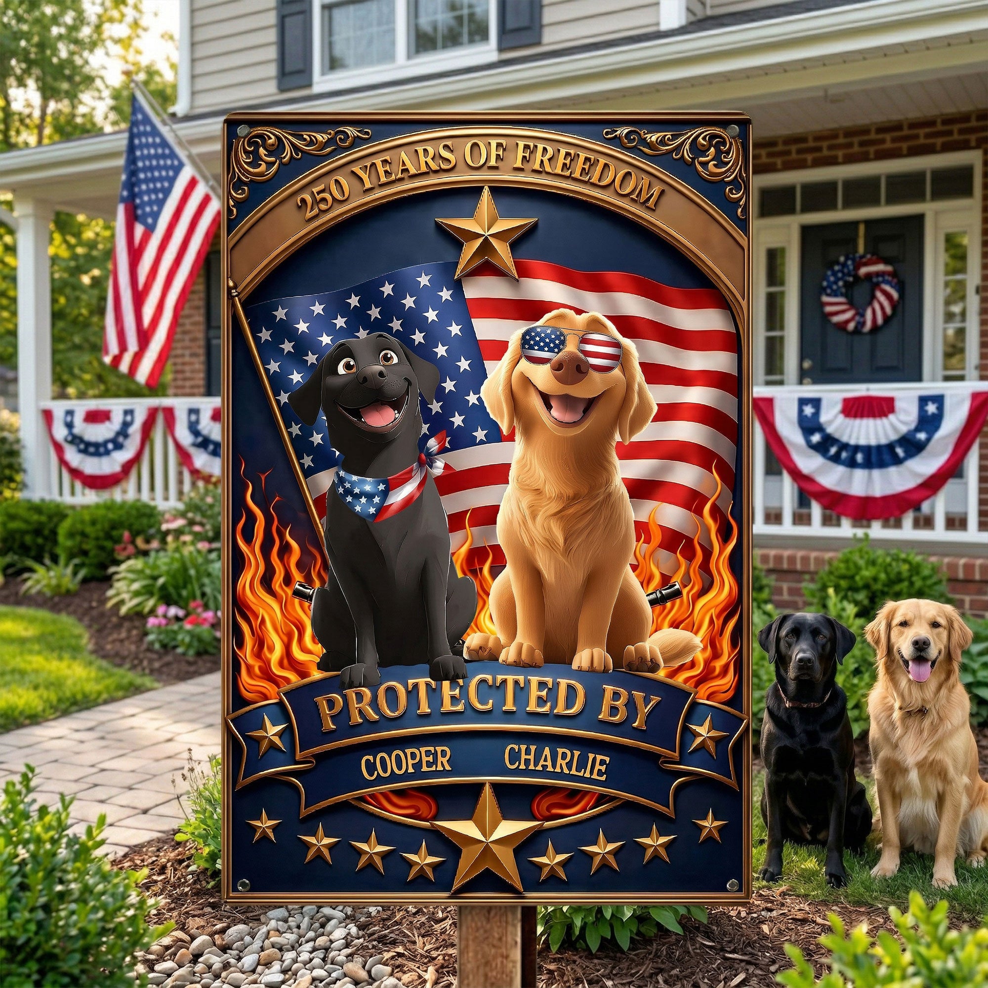 Protected_By_Personalized_Metal_Sign_3