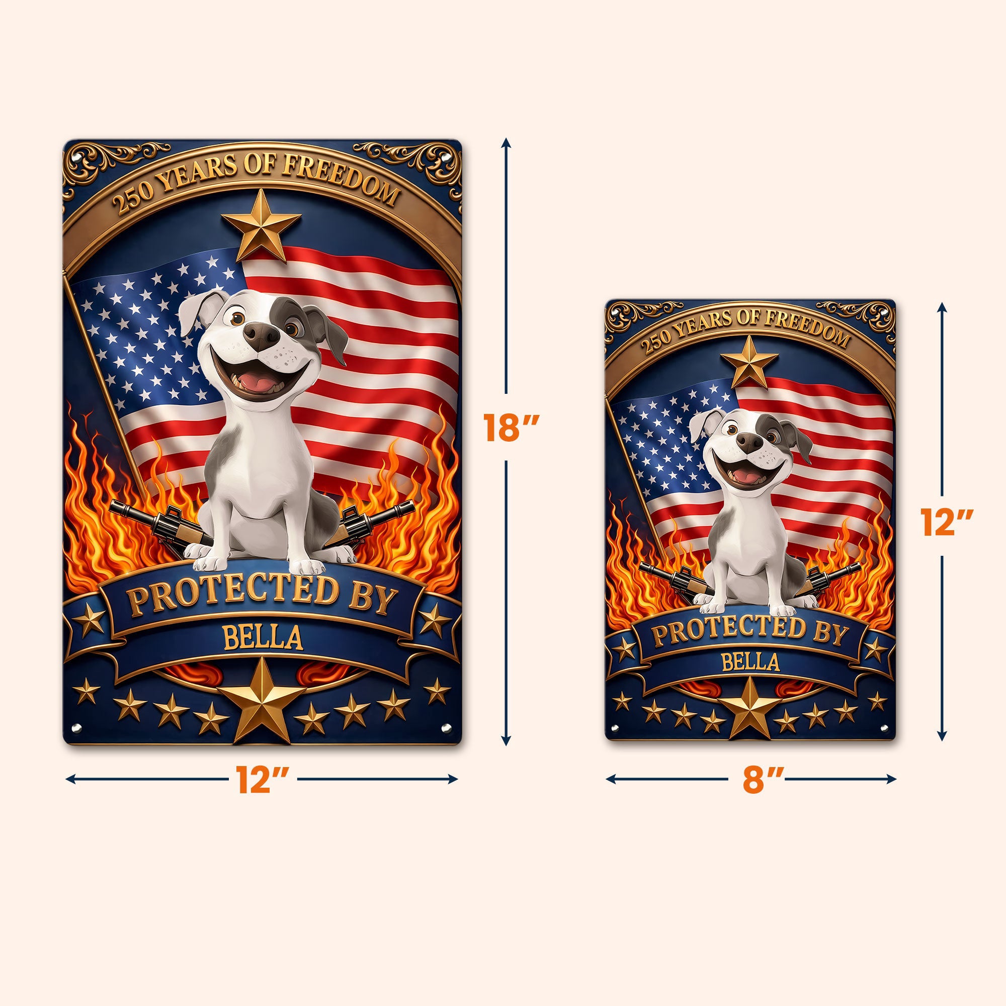 Protected_By_Personalized_Metal_Sign_4