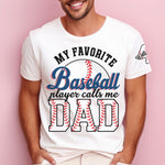 Proud Dad Favorite Player Baseball Softball Football Basketball - Personalized Shirt