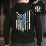 Proud Dad Of Nurse RN CNA LPN ICU ER Nursing Dad Gift - Personalized Shirt