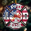 Proud Firefighter - Personalized Firefighter Shaped Acrylic Ornament