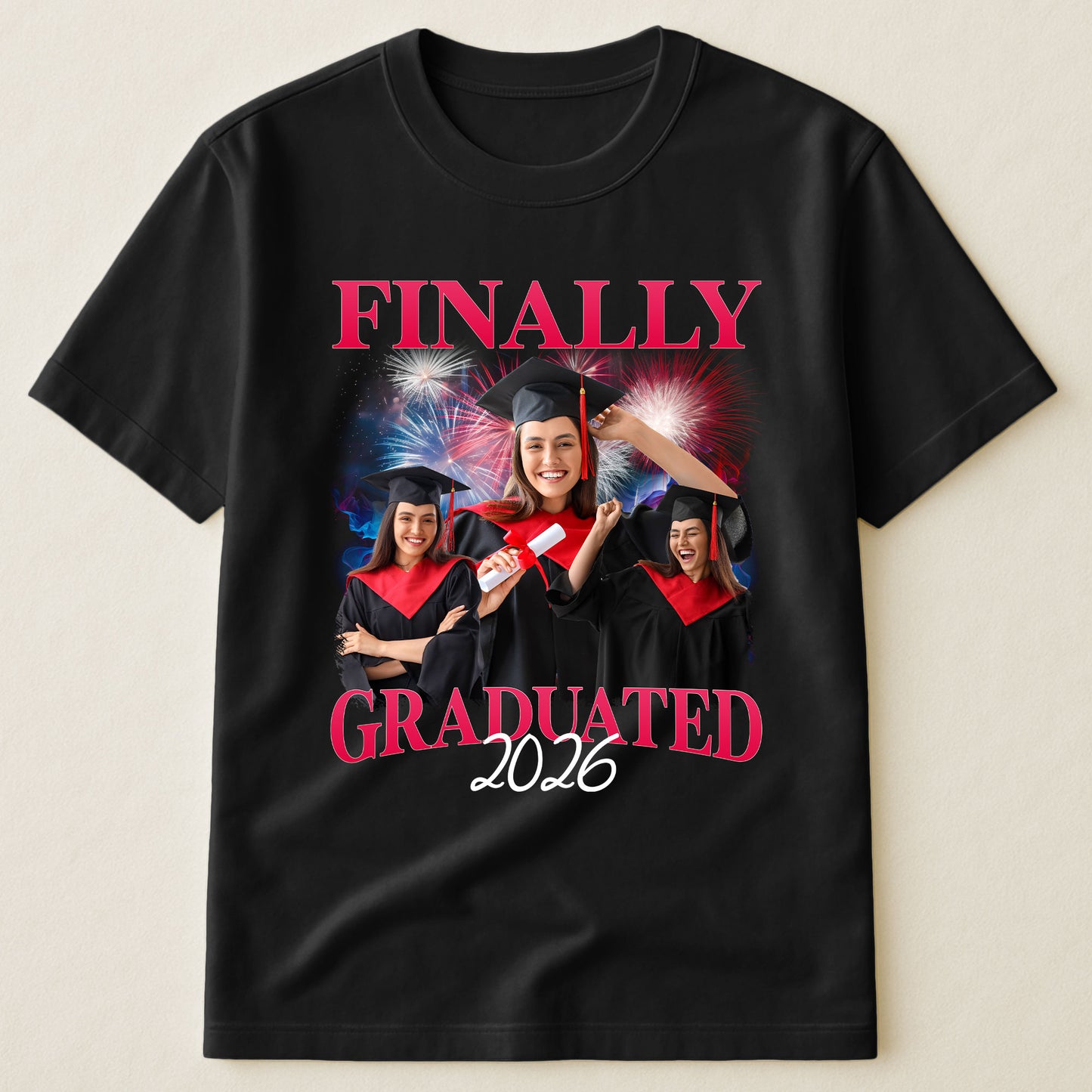 Finally I Graduated - Personalized Photo Shirt