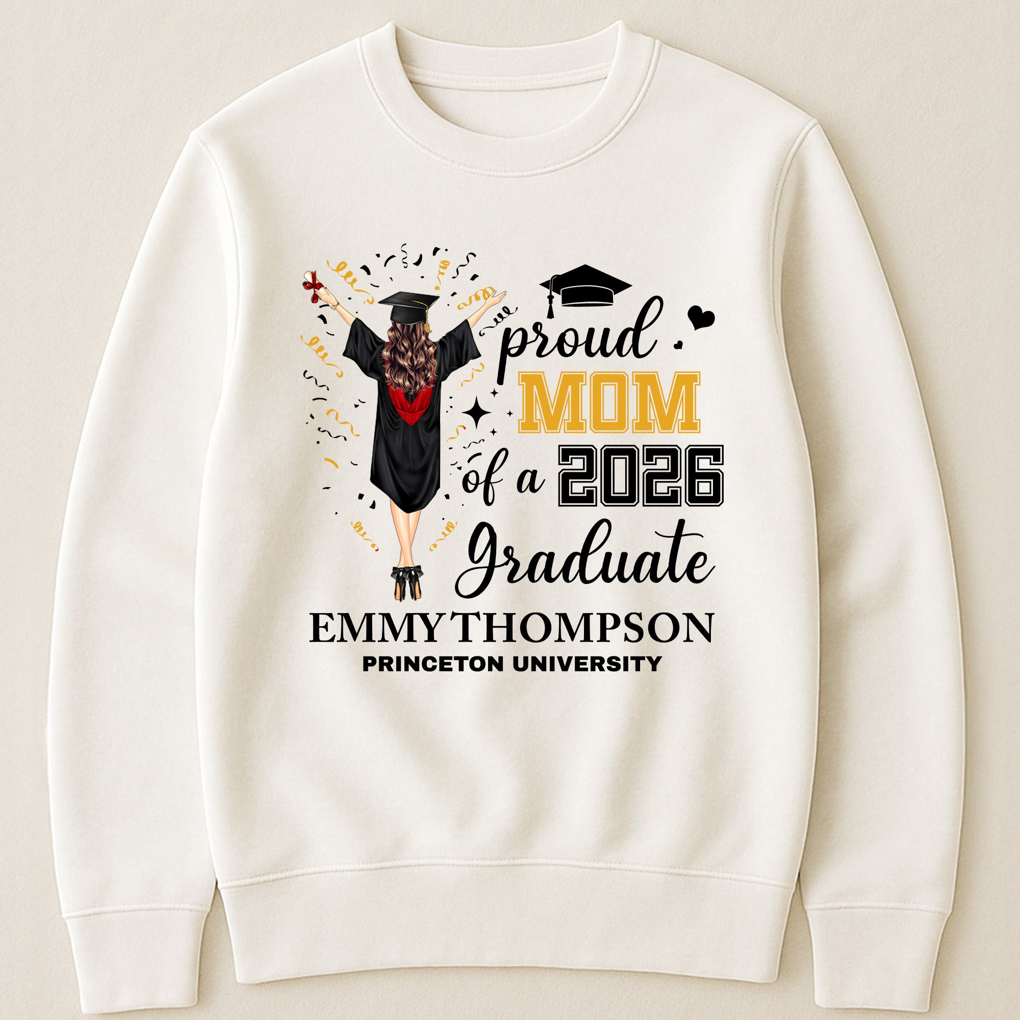 Proud Mom Dad Family Of A Graduate - Personalized Shirt