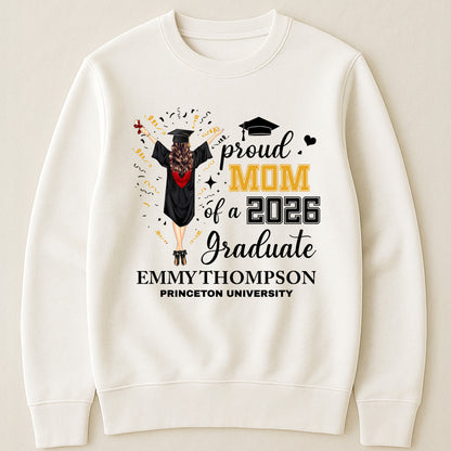 Proud Mom Dad Family Of A Graduate - Personalized Shirt