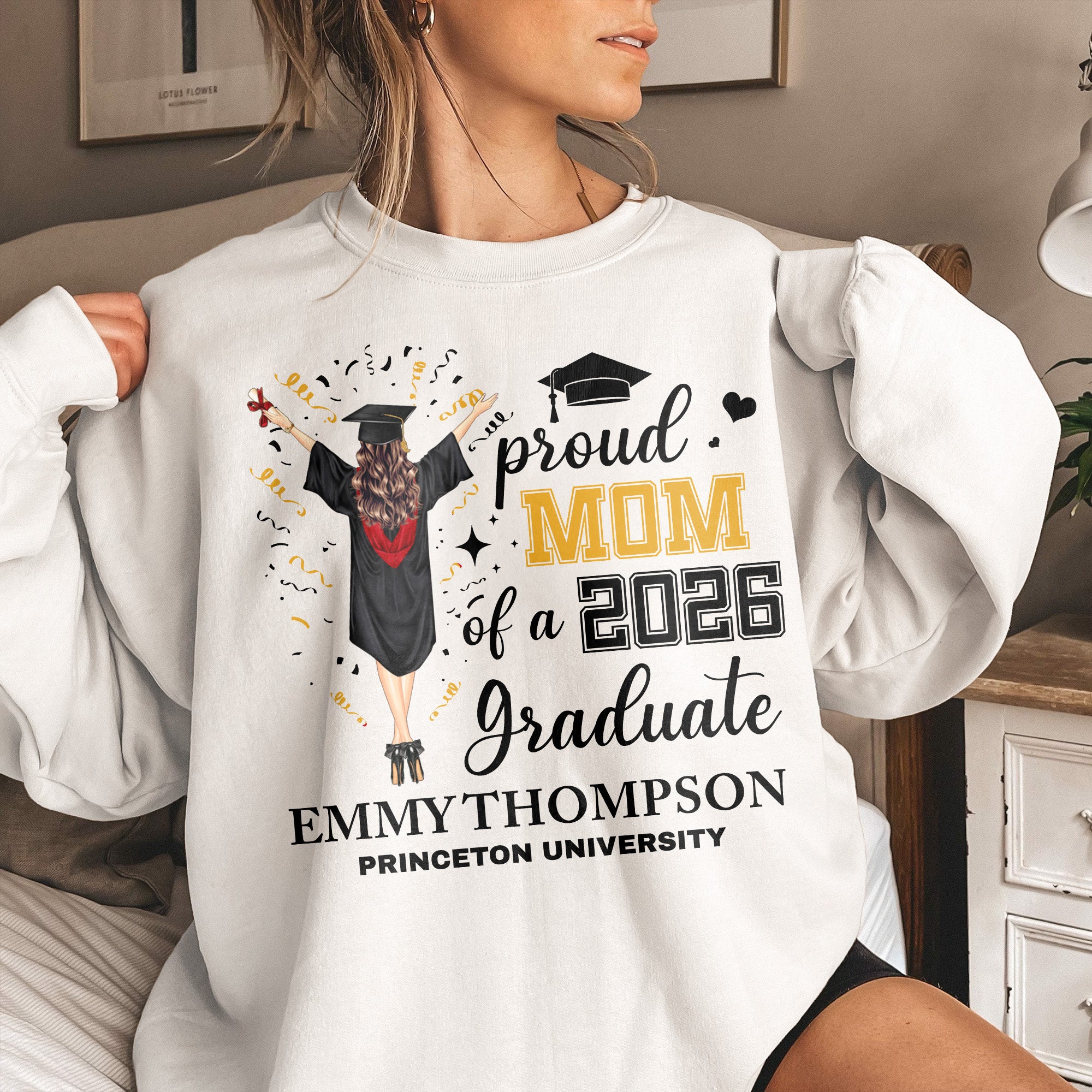 Proud Mom Dad Family Of A Graduate - Personalized Shirt