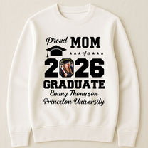 Proud Mom Of A Graduate - Personalized Photo Shirt